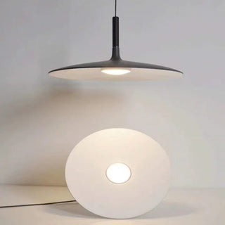 Fiadh - Modern Round Flat Dish Hanging Pendant Ceiling Light