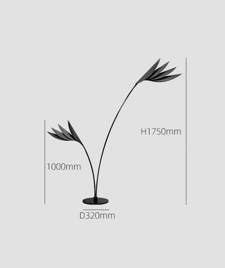 Flamingo - Designer Leaf Shaped Minimalist Floor Lamp