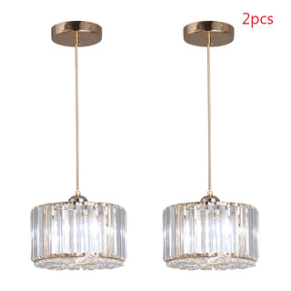 Elshan - Patterned Glass Shade Hanging Pendant Ceiling Light