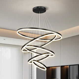 Adel - Modern Multi Ring Hanging Ceiling Chandelier