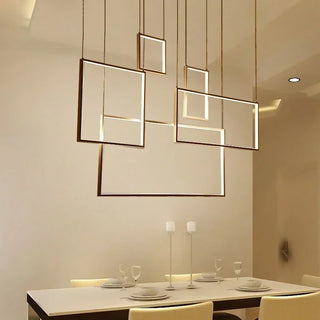 Cissie - Modern Nordic Rectangle Chandelier