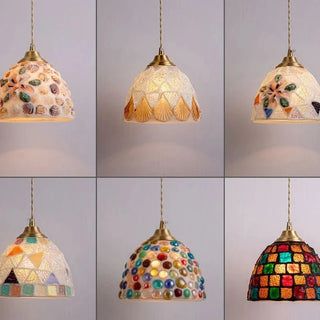Lubna - Post-Modern Creative Sea Shell Glass Pendant Lights