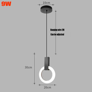 Gala - Modern LED Round Ring Hanging Ceiling Light