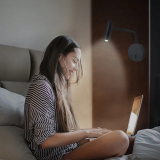 Denae - Modern LED Long Arm Adjustable Reading Wall Light