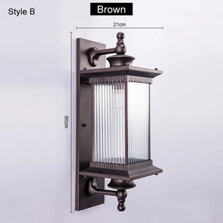 Door Wall Lamp Outdoor Waterproof Chinese Style Courtyard Balcony Wall Lamp Garden Villa Aisle LED Terrace Retro Wall Lamp