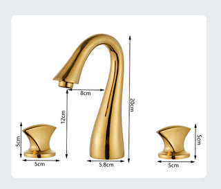 Cyprian - Modern 5 Piece Bathtub Filler Set with Pull Out Handheld Shower