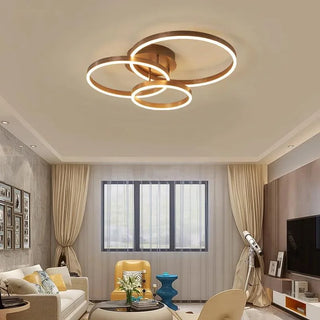 Lync - Modern Round Multi Ring Semi-Flush Ceiling Light
