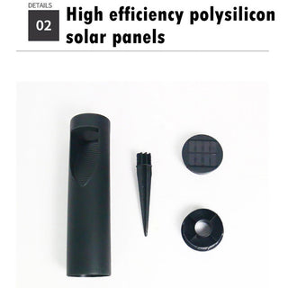 Gillis - Solar Pathway/Walkway Garden Outdoor Black Light