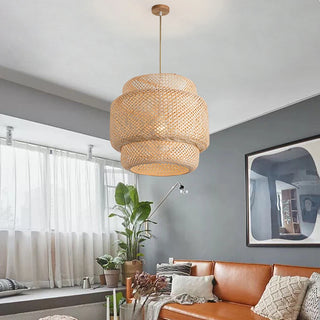Cordoba - Natural Bamboo Rattan Lantern Pendent Light