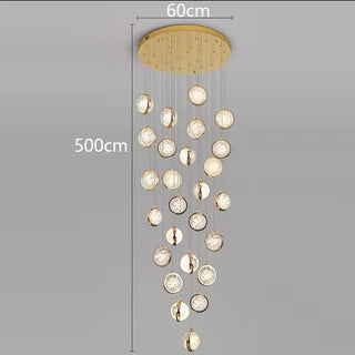 Gennie - Crystal Ceiling Pendant Chandelier