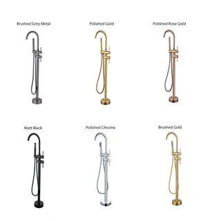 Arista - Freestanding Floor Mount Bathtub Tap Set with Handheld Shower