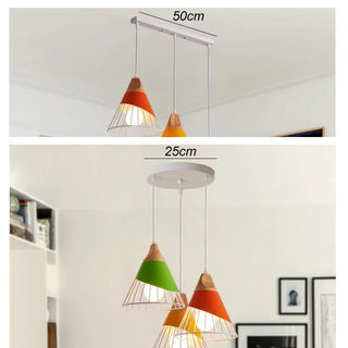 Clairmont - Nordic Hanging Wood Hanging Pendant Ceiling Light
