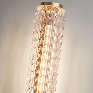 Delilah - Modern Gold Studded Crystal Glass Wall Light