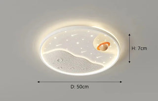 Andi - Surface Mounted Astronaut LED Round Ceiling Light Children's Room