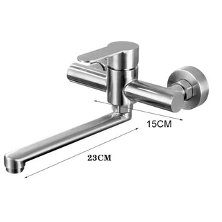 Nikole - Stainless Steel Wall Mounted Dual Hole Mixer Tap