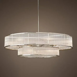 Lunaria - Luxury Suspension Luminary Round & Linear  Crystal Chandelier
