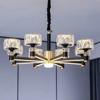 Nagina - Modern Gold Crystal Round Ceiling Chandelier