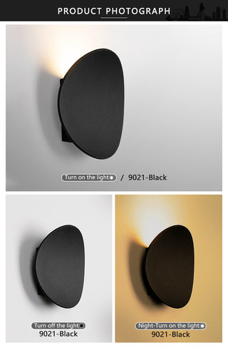 Dovur - Black Outdoor Square LED Wall Light