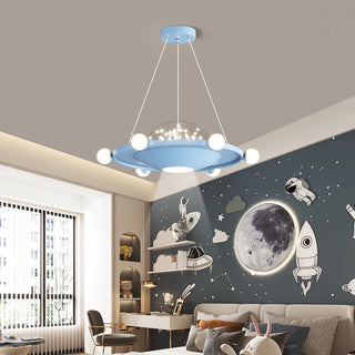 Aelius - Children's Room Astronaut UFO Hanging Ceiling Light