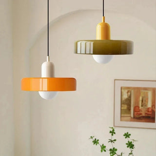 Rafal - Modern Retro Bauhus Glass Hanging Round Pendant Ceiling Light
