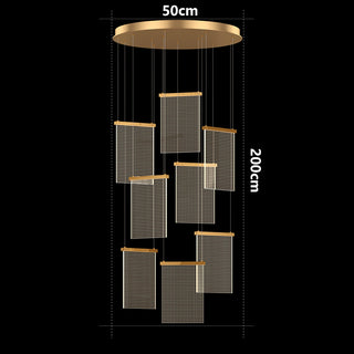 Jude - Modern Teardrop Gold Ceiling Chandelier