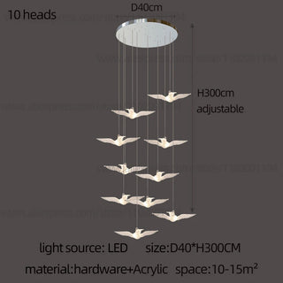 Aviana - Bird Pendant Ceiling Chandelier