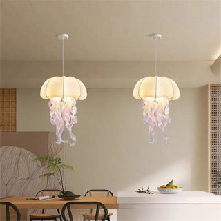 Qarshi - Japanese style Silk Overlap Shell Design Pendant Lamp