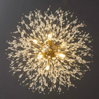 Acura - Dandelion Wire LED Rectangle Base Hanging Chandelier