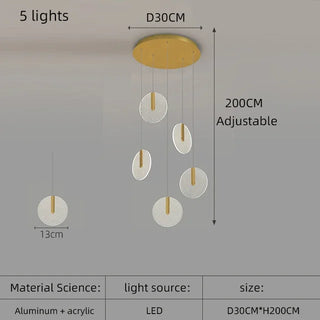 Elena - Hanging Ceiling Pendant Chandelier