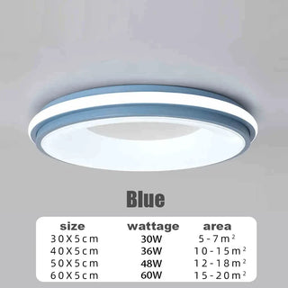 Píritu - Round Multicolour Flush Mount Modern Ceiling Light