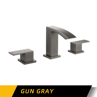 Melodee - Modern Dual Handle Brass Waterfall Basin Mixer Tap