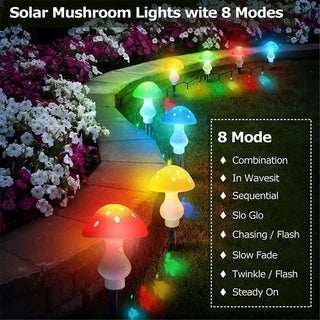 Shyla - Mushroom Lights Waterproof Garden Ornaments Decor