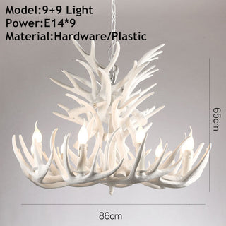 Skye Ridge - Vintage Style Antler Pendant Light – Ideal for Farmhouse or Country Homes