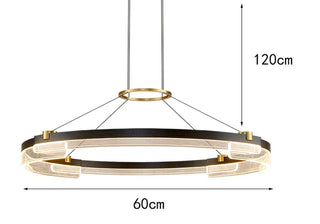 Serena - Modern Hanging Round LED Ceiling Chandelier