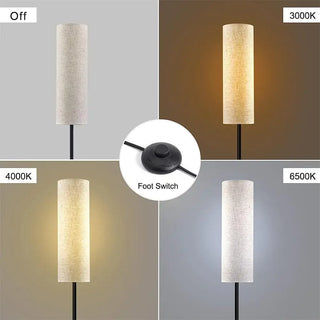 Baylen - Round Modern Floor Lamp with Dimmable E27 Bulb