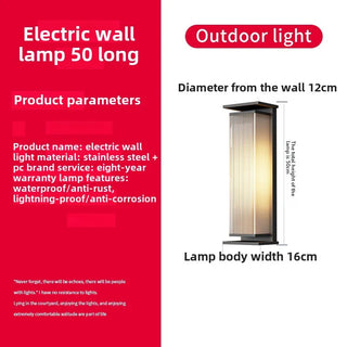 Rhosyn - Modern Simple Outdoor Waterproof Solar Wall Lights