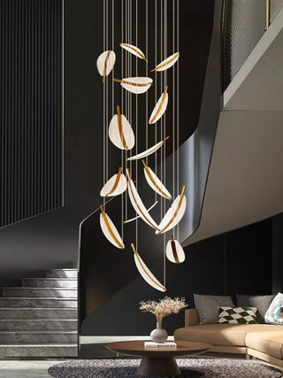 Plume - Leaf Adjustable Hanging Chandelier