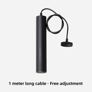 Willow - Dimmable LED Long Tube Modern Adjustable Cord Pendant Light