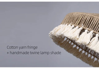 Ivonne - Hemp Rope Hand-Knitted Round Tassel Ceiling Light