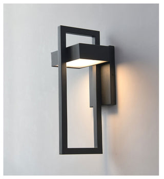 Merlen - Modern Black Outdoor Wall Light