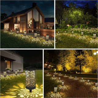 Caron - 1/6pcs Solar Pathway LED Waterproof Lights