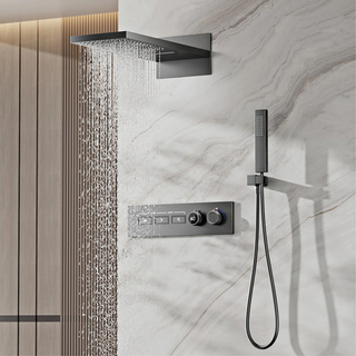 Lazare  - Modern LED Smart Display Wall Mounted Shower Set Multi Function