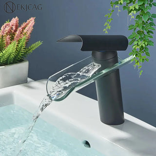 Zale - Waterfall Single Lever Modern Bathroom Tap