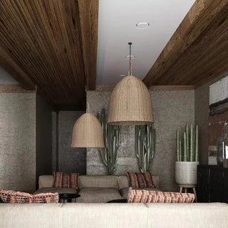 Pascal  - Japanese Style Round Bamboo Pendant Ceiling Light