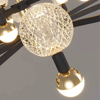 Gopi - Modern Glass Ball Multi Head Ceiling Chandelier