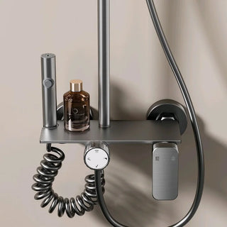Aris - Digital Display Thermostatic Shower Set With Ambient Light