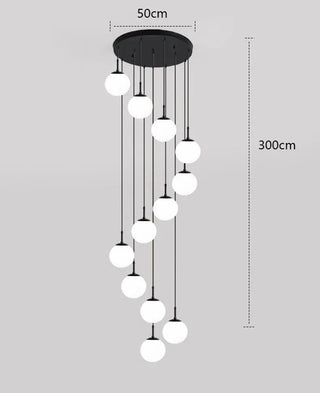 Joshua - Modern Round Hanging LED Ball Ceiling Chandelier