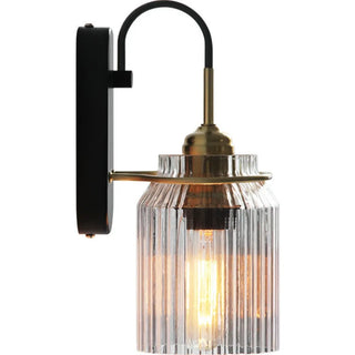 Matilda - Retro Industrial Luxury Fluted Glass Wall Lamp