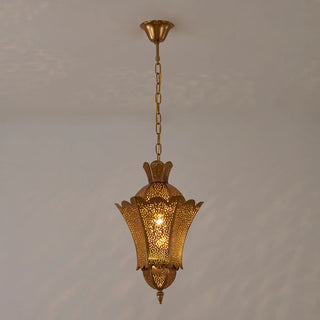 Halden - Vintage Retro Moroccan Gold Hanging Pendant
