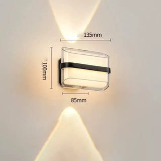 Leoline - Modern 10W Round/Rectangular LED Outdoor Wall Light